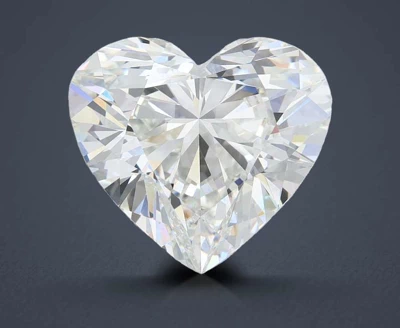 6.54ct F VVS2 Rare Carat Ideal Cut Heart Lab Grown Diamond