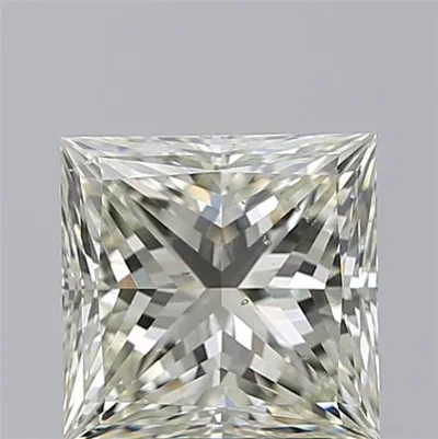 3.06ct J SI1 Very Good Cut Princess Diamond