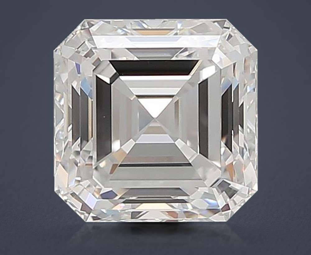 4.14ct D VVS1 Rare Carat Ideal Cut Asscher Lab Grown Diamond