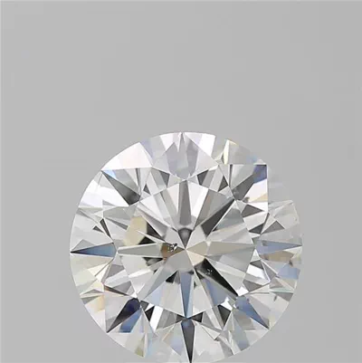 5.08ct H SI2 Rare Carat Ideal Cut Round Diamond