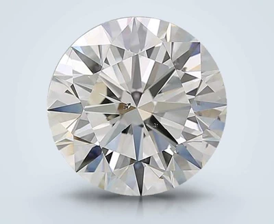 5.08ct H SI2 Rare Carat Ideal Cut Round Diamond