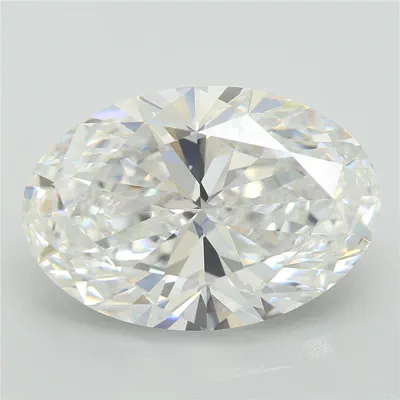 7.14ct E VVS2 Rare Carat Ideal Cut Oval Lab Grown Diamond