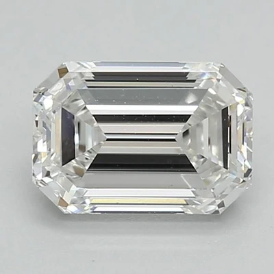 1.50ct F VS1 Rare Carat Ideal Cut Emerald Lab Grown Diamond