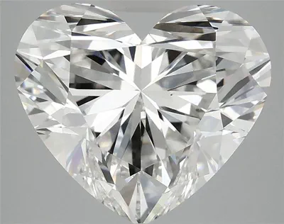 5.05ct F VS1 Rare Carat Ideal Cut Heart Lab Grown Diamond