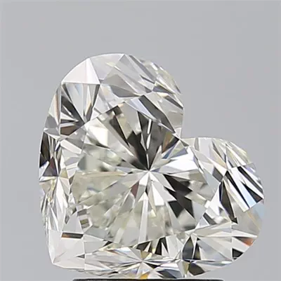3.02ct K VS2 Rare Carat Ideal Cut Heart Diamond