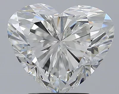 3.23ct H SI2 Rare Carat Ideal Cut Heart Diamond