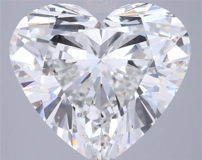 5.02ct F VS1 Rare Carat Ideal Cut Heart Lab Grown Diamond