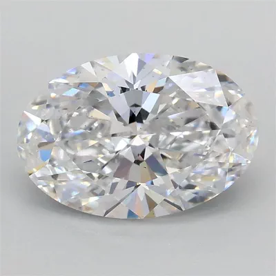 2.05ct D VS2 Rare Carat Ideal Cut Oval Lab Grown Diamond