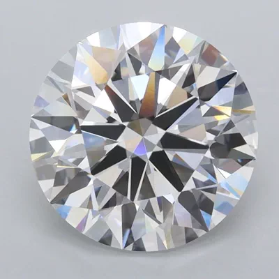 3.32ct D FL Rare Carat Ideal Cut Round Lab Grown Diamond