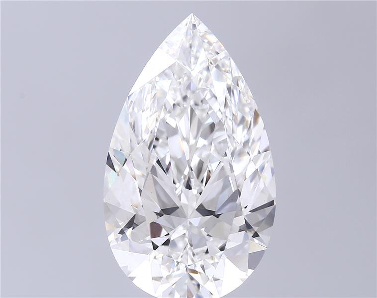 12.07ct F VVS2 Rare Carat Ideal Cut Pear Lab Grown Diamond