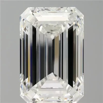14.51ct F VVS2 Rare Carat Ideal Cut Emerald Lab Grown Diamond