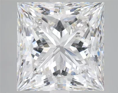 6.05ct F VS2 Rare Carat Ideal Cut Princess Lab Grown Diamond