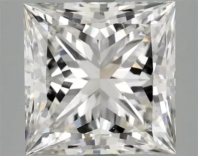 5.04ct H VS1 Rare Carat Ideal Cut Princess Lab Grown Diamond