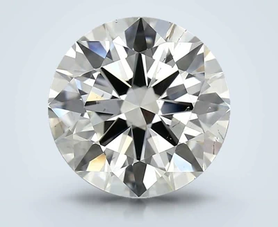 3.02ct K SI1 Rare Carat Ideal Cut Round Diamond