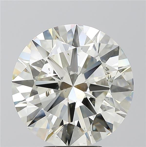 5.53ct J SI2 Rare Carat Ideal Cut Round Diamond