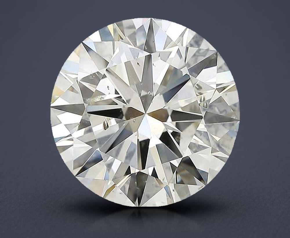 5.53ct J SI2 Rare Carat Ideal Cut Round Diamond