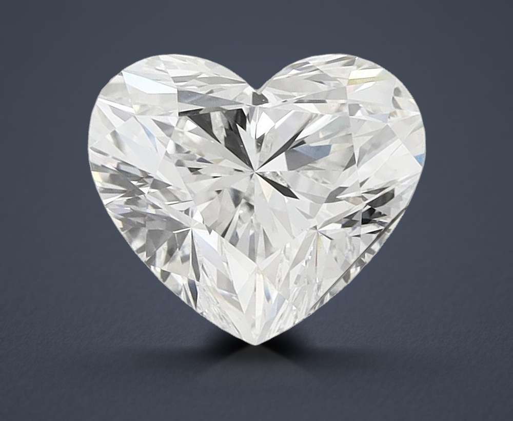 4.50ct F VS1 Rare Carat Ideal Cut Heart Lab Grown Diamond