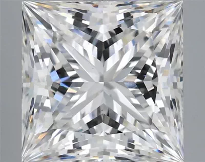 7.06ct G VS1 Rare Carat Ideal Cut Princess Lab Grown Diamond