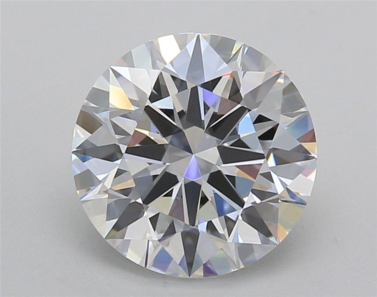 3.02ct D VS1 Rare Carat Ideal Cut Round Lab Grown Diamond