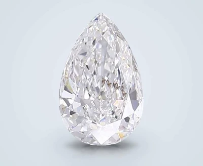 2.51ct F VS2 Rare Carat Ideal Cut Pear Lab Grown Diamond