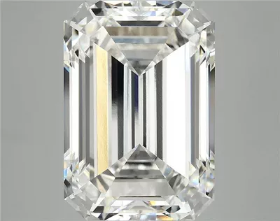 12.00ct F VVS2 Good Cut Emerald Lab Grown Diamond