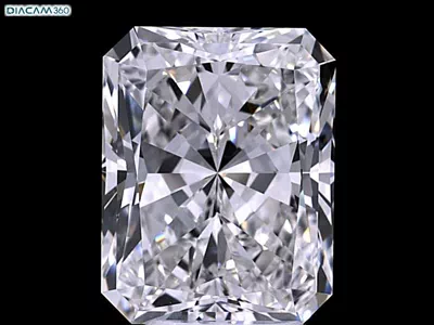 6.05ct H VVS1 Rare Carat Ideal Cut Radiant Diamond