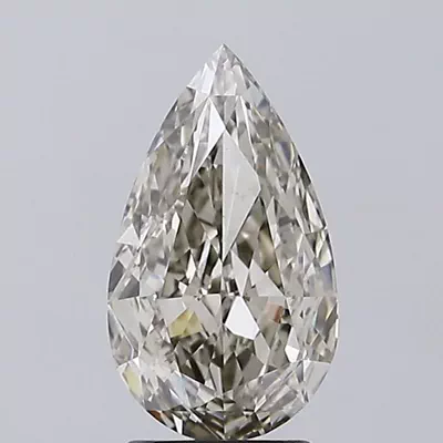 2.53ct K VVS2 Rare Carat Ideal Cut Pear Lab Grown Diamond