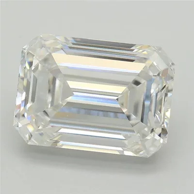 4.44ct G VVS2 Rare Carat Ideal Cut Emerald Lab Grown Diamond