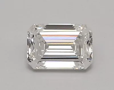 0.77ct D VVS2 Rare Carat Ideal Cut Emerald Lab Grown Diamond