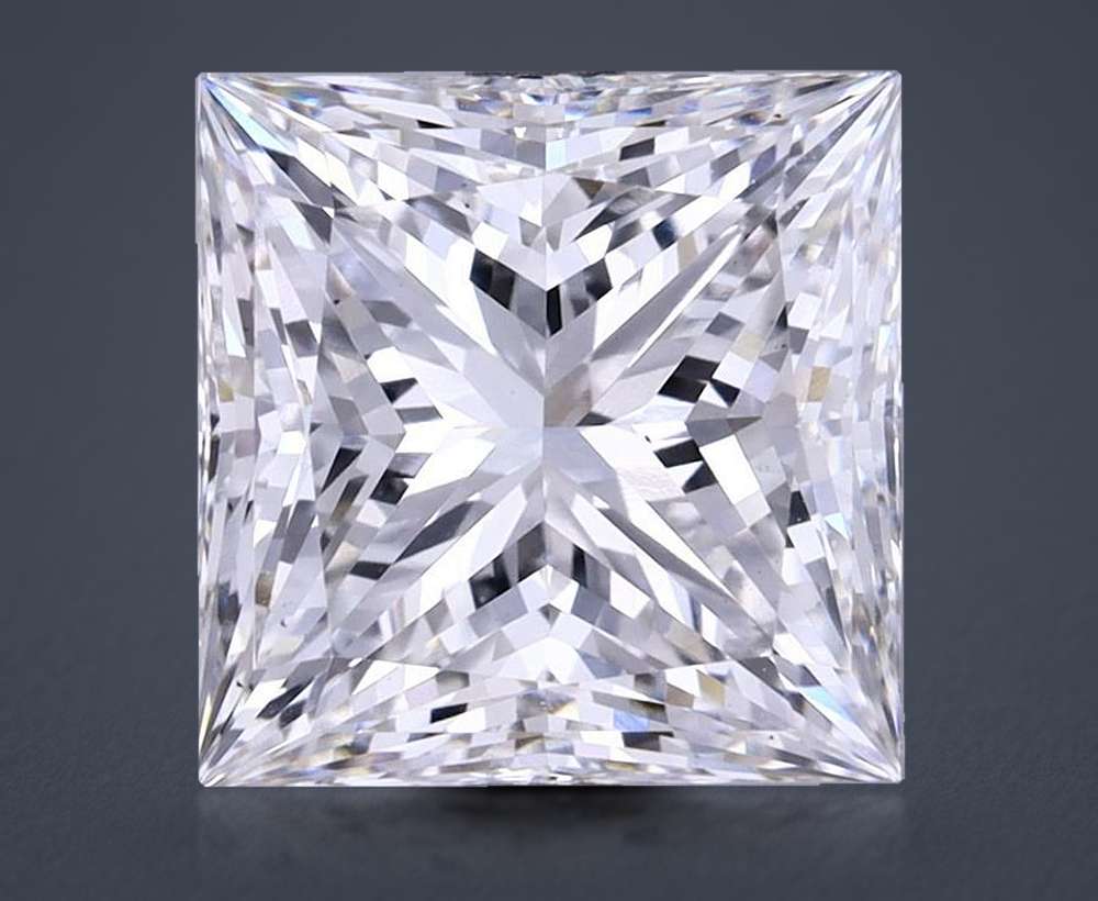 5.20ct G VS1 Rare Carat Ideal Cut Princess Lab Grown Diamond