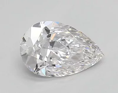 0.69ct D VVS2 Rare Carat Ideal Cut Pear Lab Grown Diamond