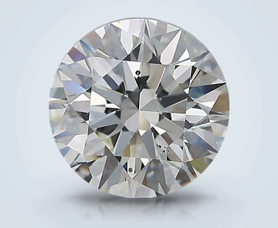 2.70ct J SI1 Rare Carat Ideal Cut Round Diamond