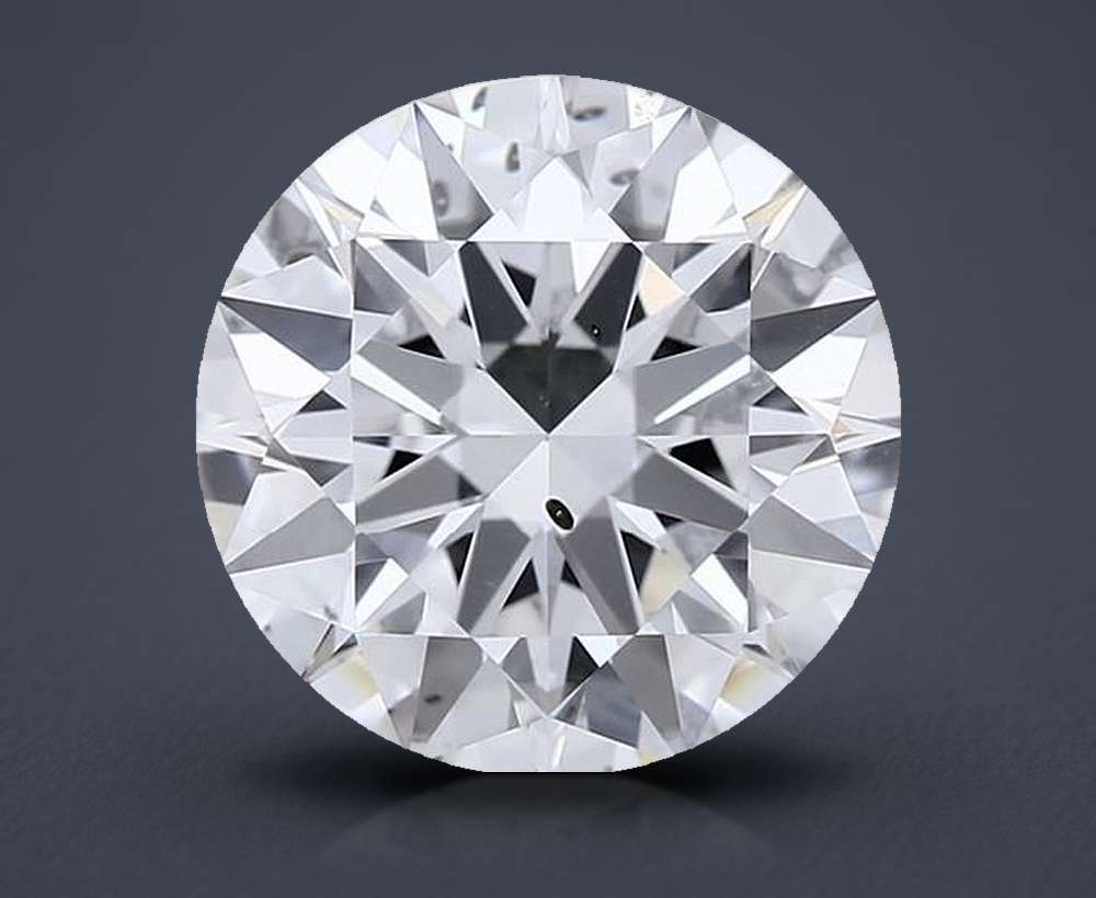 2.66ct H SI1 Rare Carat Ideal Cut Round Diamond