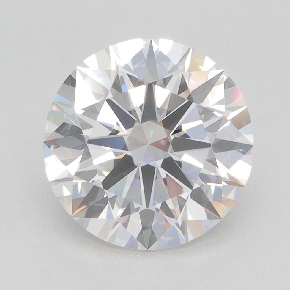 3.03ct E VVS2 Rare Carat Ideal Cut Round Lab Grown Diamond