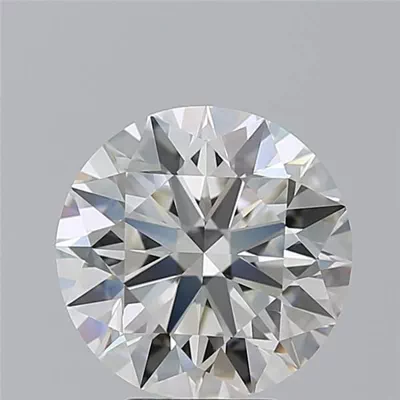 4.40ct H VVS2 Rare Carat Ideal Cut Round Diamond
