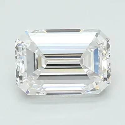 0.96ct D VVS1 Very Good Cut Emerald Lab Grown Diamond