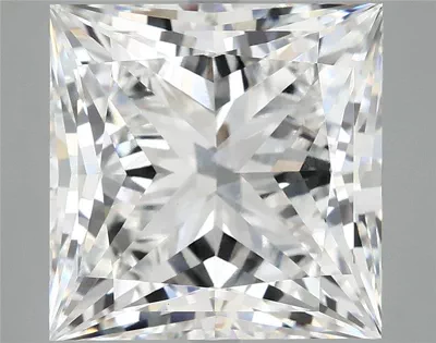 8.12ct F VVS2 Rare Carat Ideal Cut Princess Lab Grown Diamond