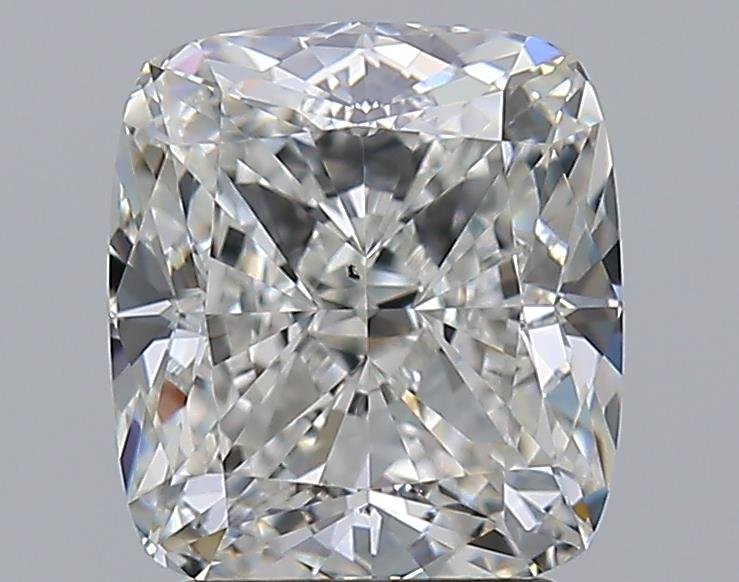 3.11ct H SI1 Rare Carat Ideal Cut Cushion Diamond