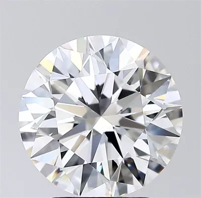 3.30ct D FL Rare Carat Ideal Cut Round Diamond
