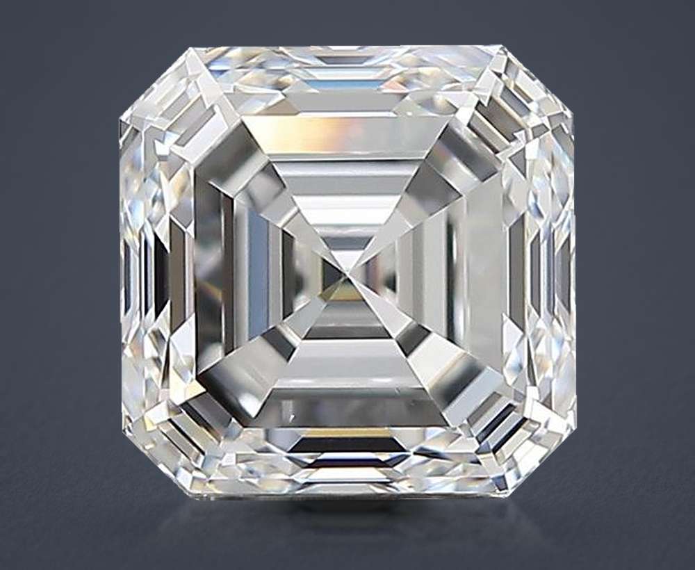 2.53ct E VS2 Excellent Cut Asscher Diamond