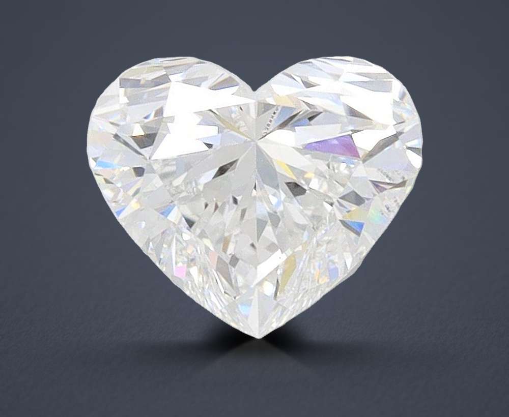 1.51ct E VS1 Rare Carat Ideal Cut Heart Lab Grown Diamond