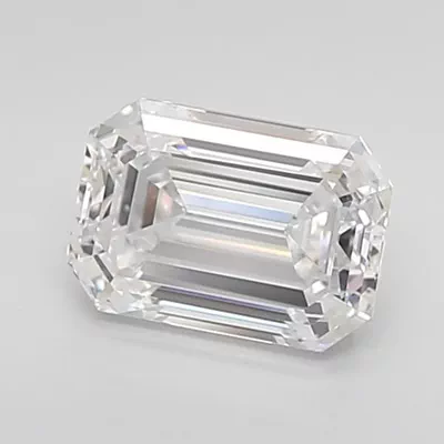 1.58ct D VVS1 Very Good Cut Emerald Lab Grown Diamond