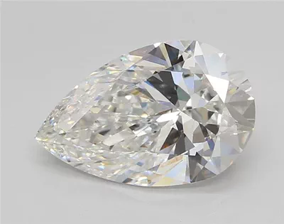 3.02ct F VS1 Rare Carat Ideal Cut Pear Lab Grown Diamond