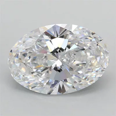 2.00ct D VS2 Rare Carat Ideal Cut Oval Lab Grown Diamond