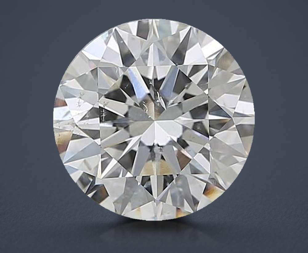 3.51ct H SI2 Rare Carat Ideal Cut Round Diamond