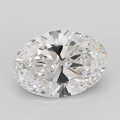 7.04ct F VVS2 Rare Carat Ideal Cut Oval Lab Grown Diamond