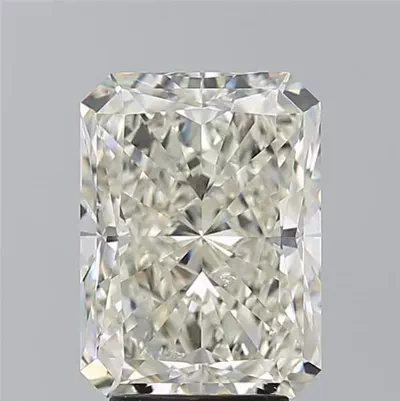 4.01ct K SI2 Rare Carat Ideal Cut Radiant Diamond