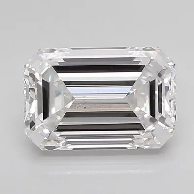 2.53ct E VS2 Rare Carat Ideal Cut Emerald Lab Grown Diamond