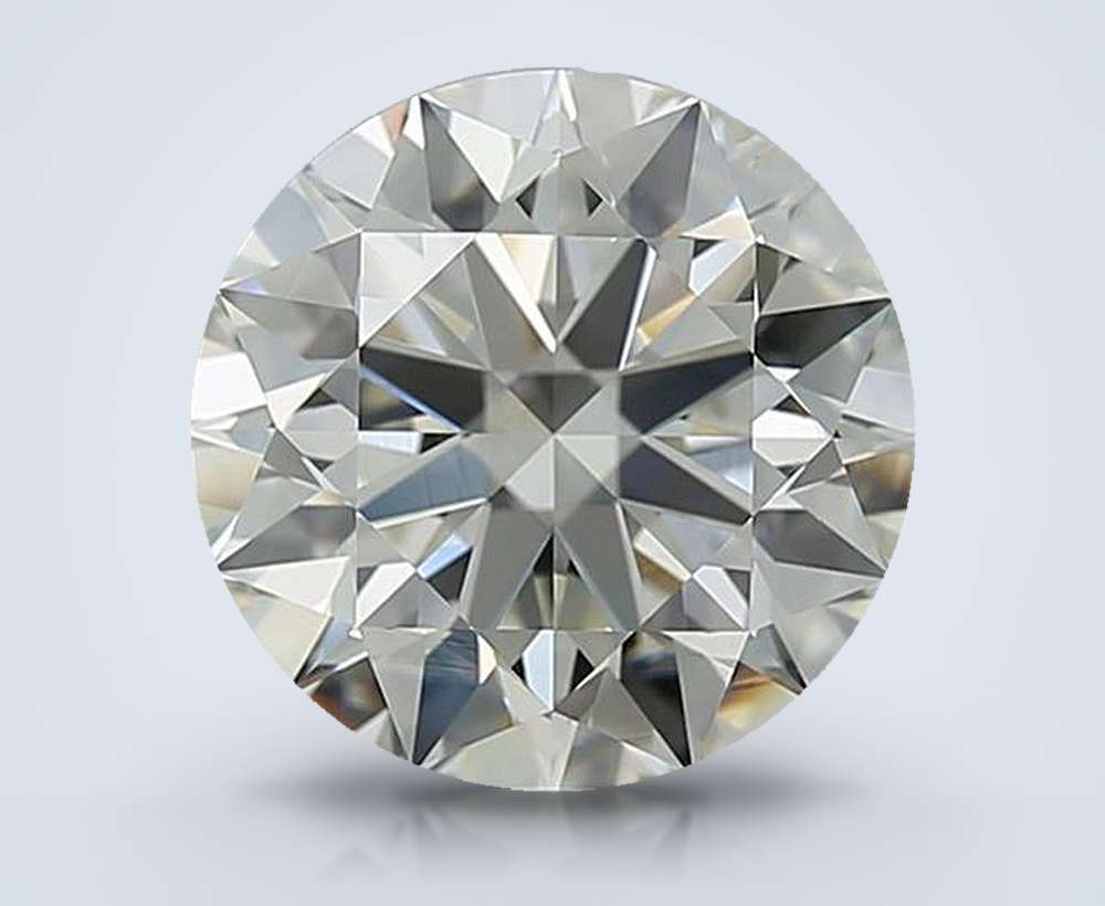 3.22ct J SI1 Rare Carat Ideal Cut Round Diamond