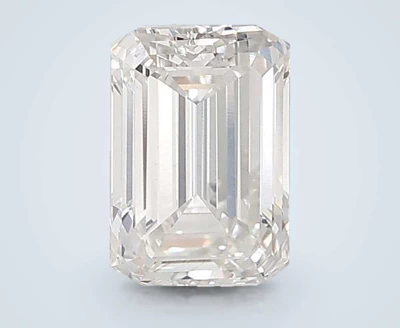 5.10ct G VVS2 Rare Carat Ideal Cut Emerald Lab Grown Diamond